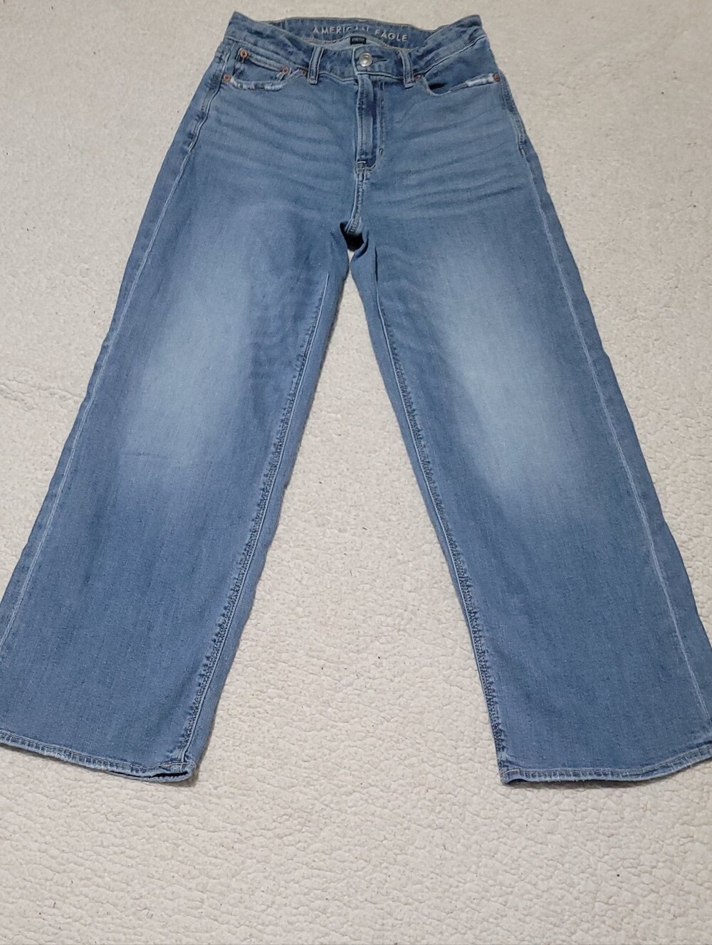 American Eagle Outfitters Light Blue Wide Leg Jeans